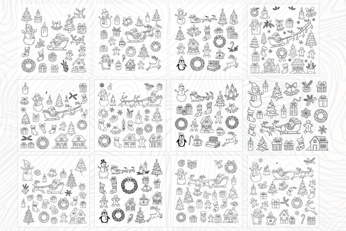900 Christmas icons collection, a Seasonal Illustration by Sofia's Fashion (Photo 8 of 8)