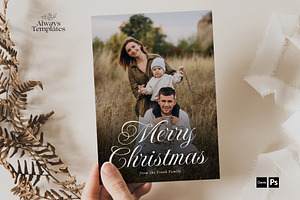 Christmas Card Template CC196