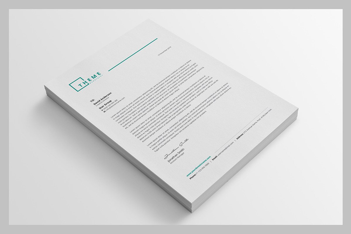 Letterhead, a Stationery Template by deviserpark (Photo 3 of 4)