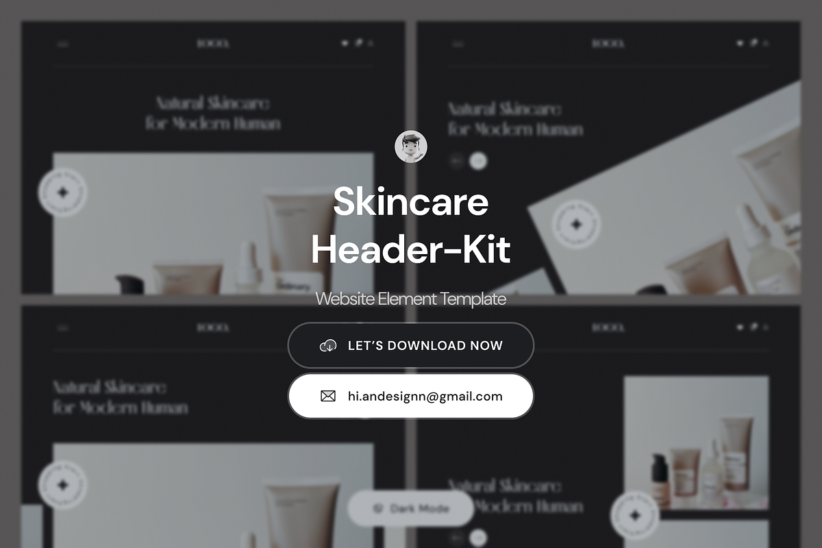 Skincare Website Header Kit, an UI Kit Template by andrisetiawannn (Photo 5 of 5)