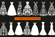 Elegant Gown Bundle, an Illustration by Designer_Momina (Thumbnail 1 of 21)