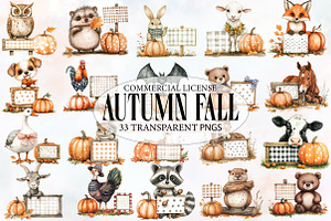 Autumn Fall Sublimation Clipart, an Illustration by Designworld