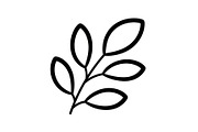 Botanical Leaf Silhouette Bundle, an Illustration by Creativeshirt (Thumbnail 34 of 51)