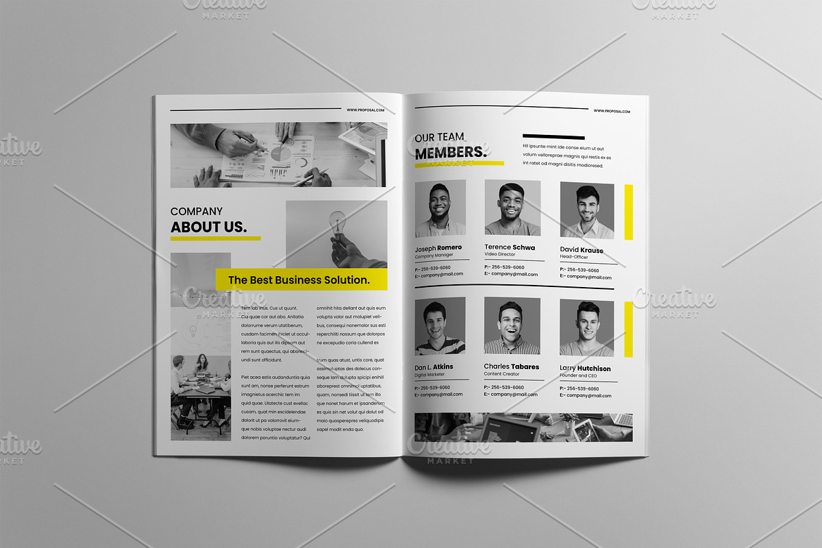 Company Project Proposal Design, a Brochure Template by FlyeredTemplate (Photo 4 of 18)