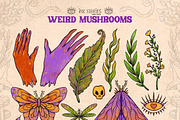 Weird Mushrooms, an Object Illustration by Ink Stories (Thumbnail 4 of 23)