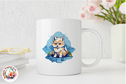 Watercolor Cute Wolf Clipart, an Object Graphic by Negarin Digital Art (Thumbnail 8 of 11)