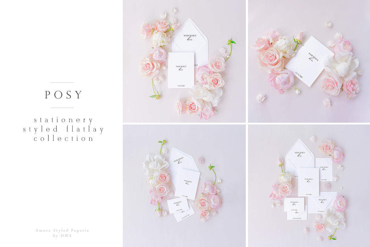 Card Mockup Bundle - Posy bundle, a Product Mockup by The Amore Vault (Photo 1 of 4)