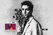 Pencil Sketch Photo Effect, a Layer Style Add-On by iDoodle Studio (Thumbnail 2 of 5)