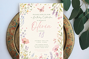 Wildflower Floral Birthday Invite, an Invitation Template by heynomi (Thumbnail 2 of 19)