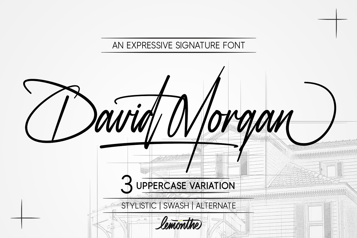 David Morgan | Stylish Signature, a Script Font by Lemonthe (Photo 1 of 12)