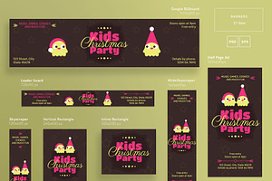 Banners Pack Kids Christmas Party