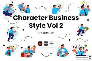 Character Business Style Vol 2, an Object Graphic by SLAB! Design