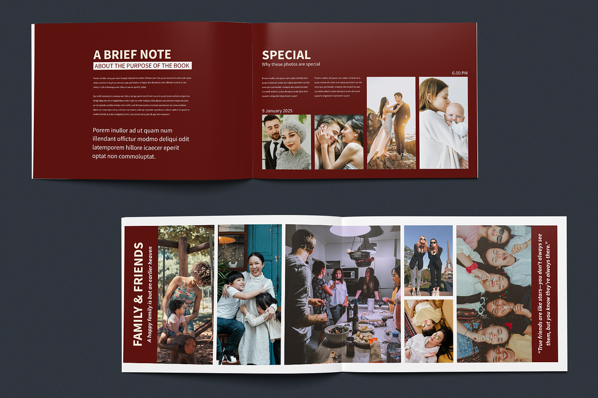 Photo Album Template, a Brochure Template by ArtisticLand (Photo 2 of 9)