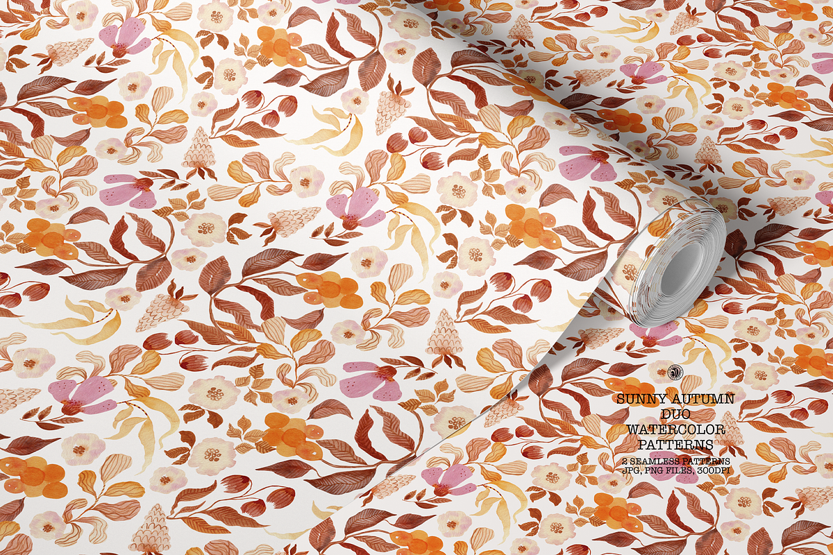 Sunny Autumn Duo Patterns, a Pattern Graphic by Webvilla Studio (Photo 4 of 7)
