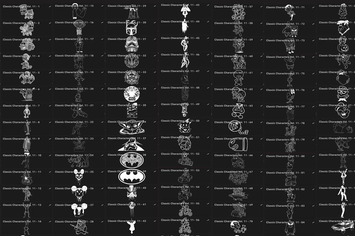 Bundle 2 Classic Character-Stamp Set, a Brush Add-On by LA Studio Sthlm (Photo 12 of 17)