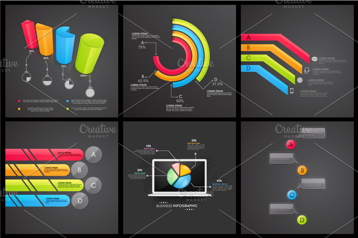 Business Infographic Sets Vol - 6, a Work Illustration by Allies Interactive (Photo 6 of 9)