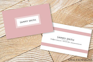 Pink Business Card PSD Template