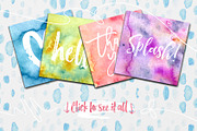 Watercolour Splash 350+ Textures PNG, a Texture Graphic by JasGraphicTools (Thumbnail 5 of 16)