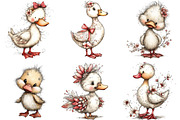 Whimsical Spring Duck Clipart, an Illustration by Designking (Thumbnail 4 of 5)