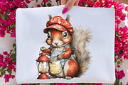 Whimsical Funny Summer Squirrel Clip, an Animal Illustration by SVGArt (Thumbnail 4 of 9)