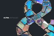 Nacre Glass Mosaic Letter Overlays, a Symbol Font by PhotoSpirit (Thumbnail 6 of 8)
