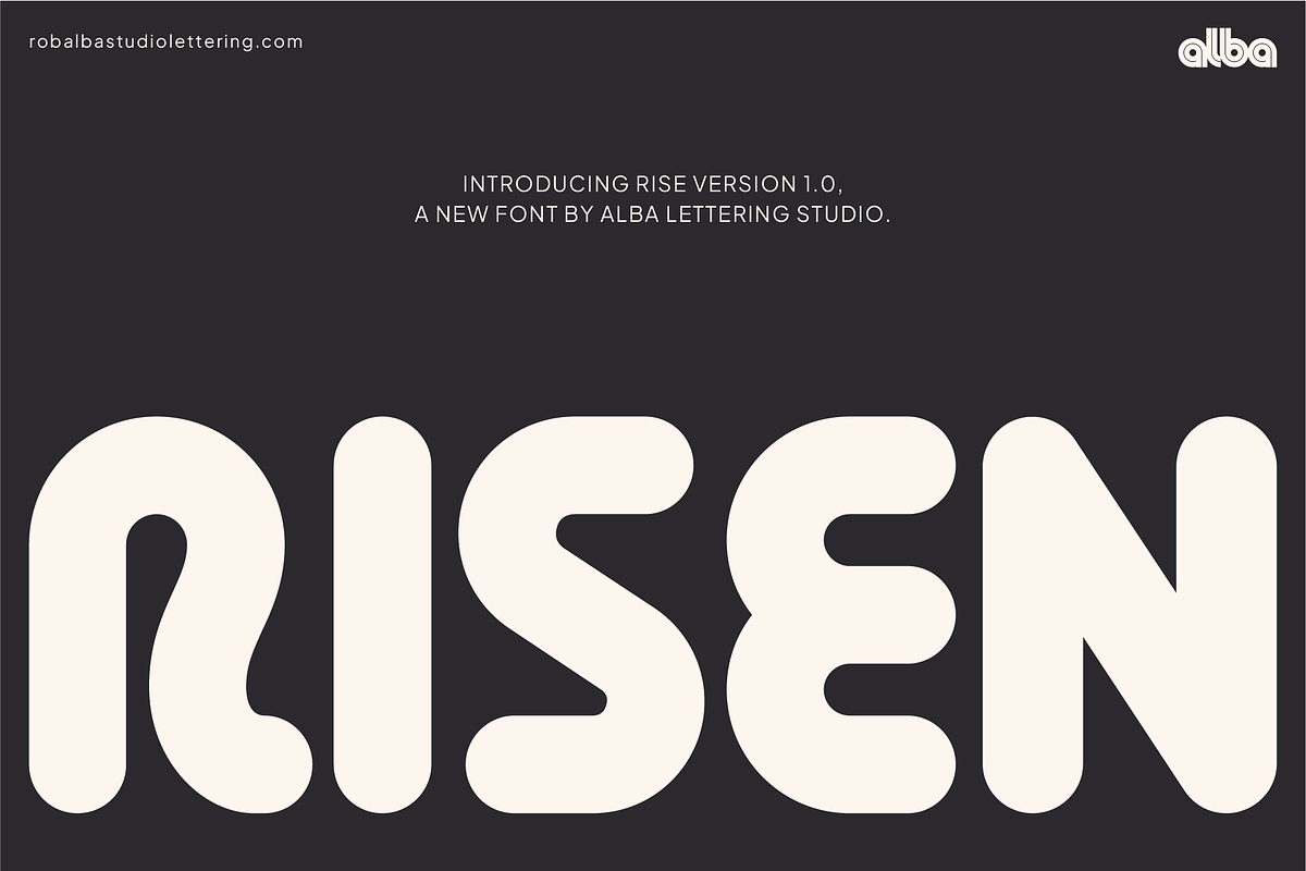 Risen Rounded, a Sans Serif Font by albatypefoundry (Photo 1 of 13)