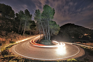 Light trails stock photo containing light and trails