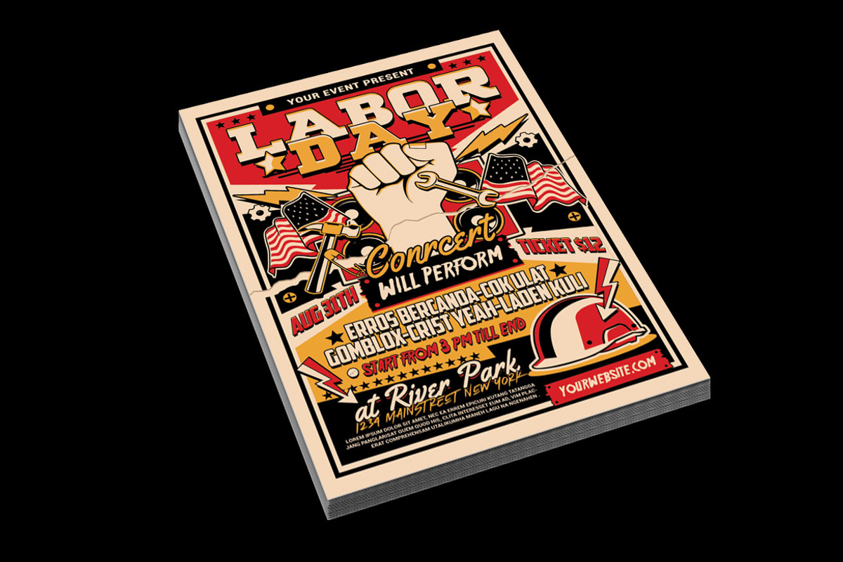 Labor Day Flyer, a Flyer Template by Muhamad Iqbal hidayat (Photo 3 of 4)