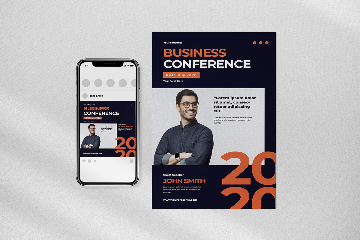 Businnes Conference Flyer, a Flyer Template by lilyshop
