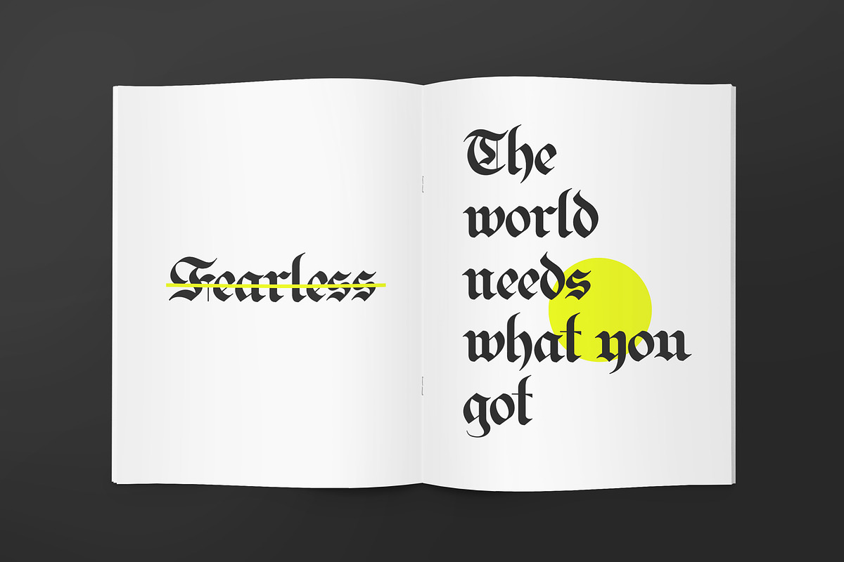 ED Bielefeld Next, a Blackletter Font by Emyself Design (Photo 5 of 12)