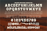 Believe Western - Vintage Slab Serif, a Slab Serif Font by Pian45 Studio (Thumbnail 8 of 8)