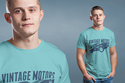 Mens Crew Neck T-shirt Mock-up, a Shirt Mockup by Mint Pixels (Thumbnail 6 of 10)