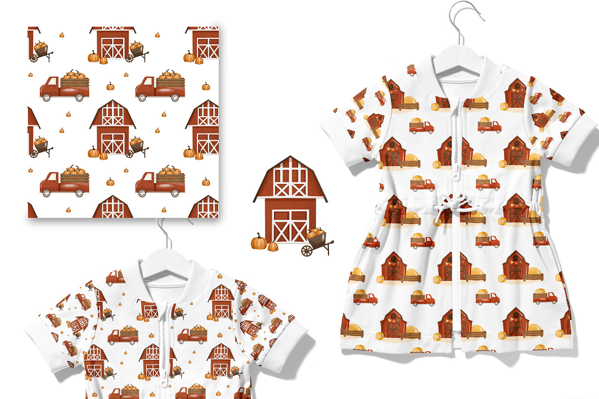 Autumn farm-kids collection, a Seasonal Illustration by Linerisyart (Photo 18 of 23)