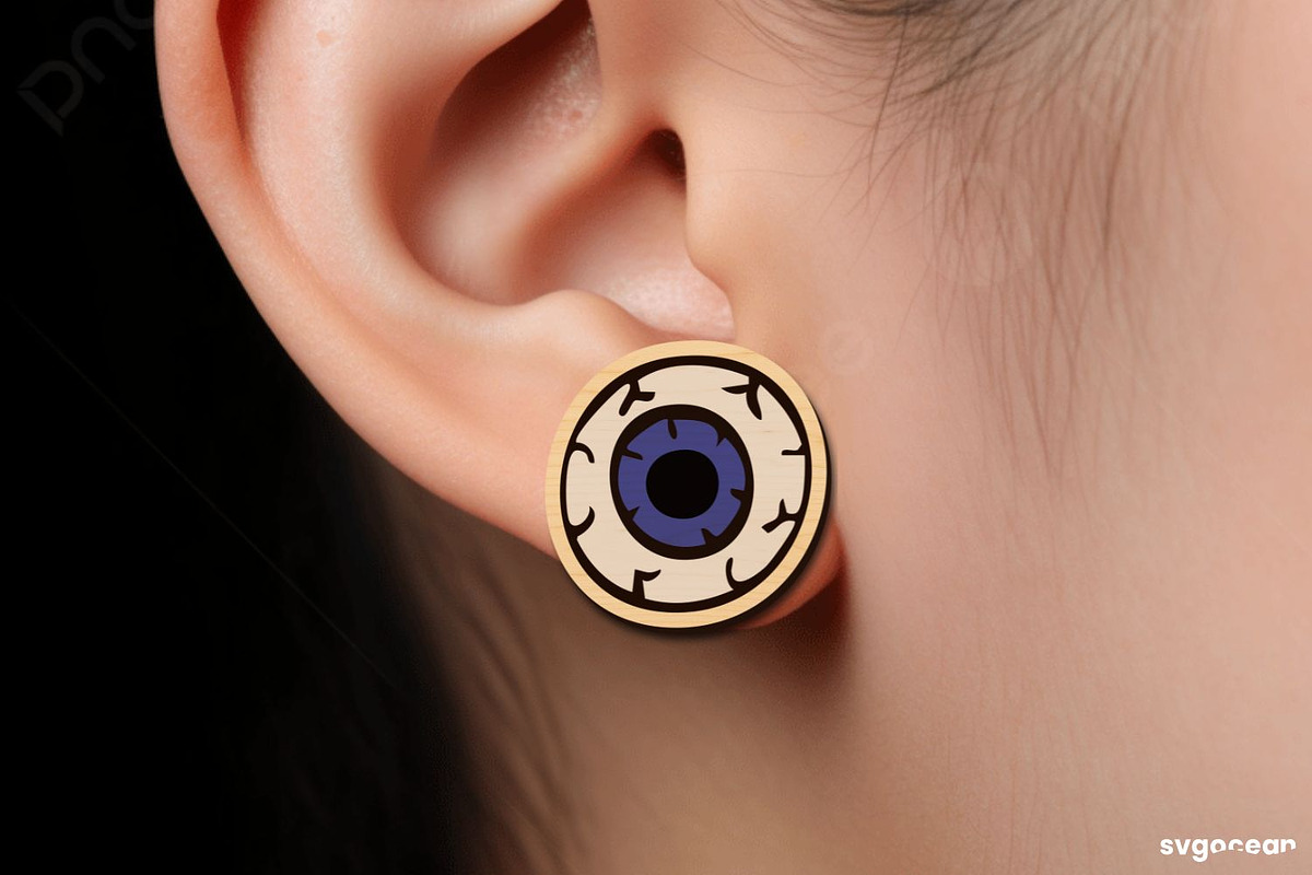 Halloween Stud Earrings Bundle, an Illustration by svgocean (Photo 8 of 8)