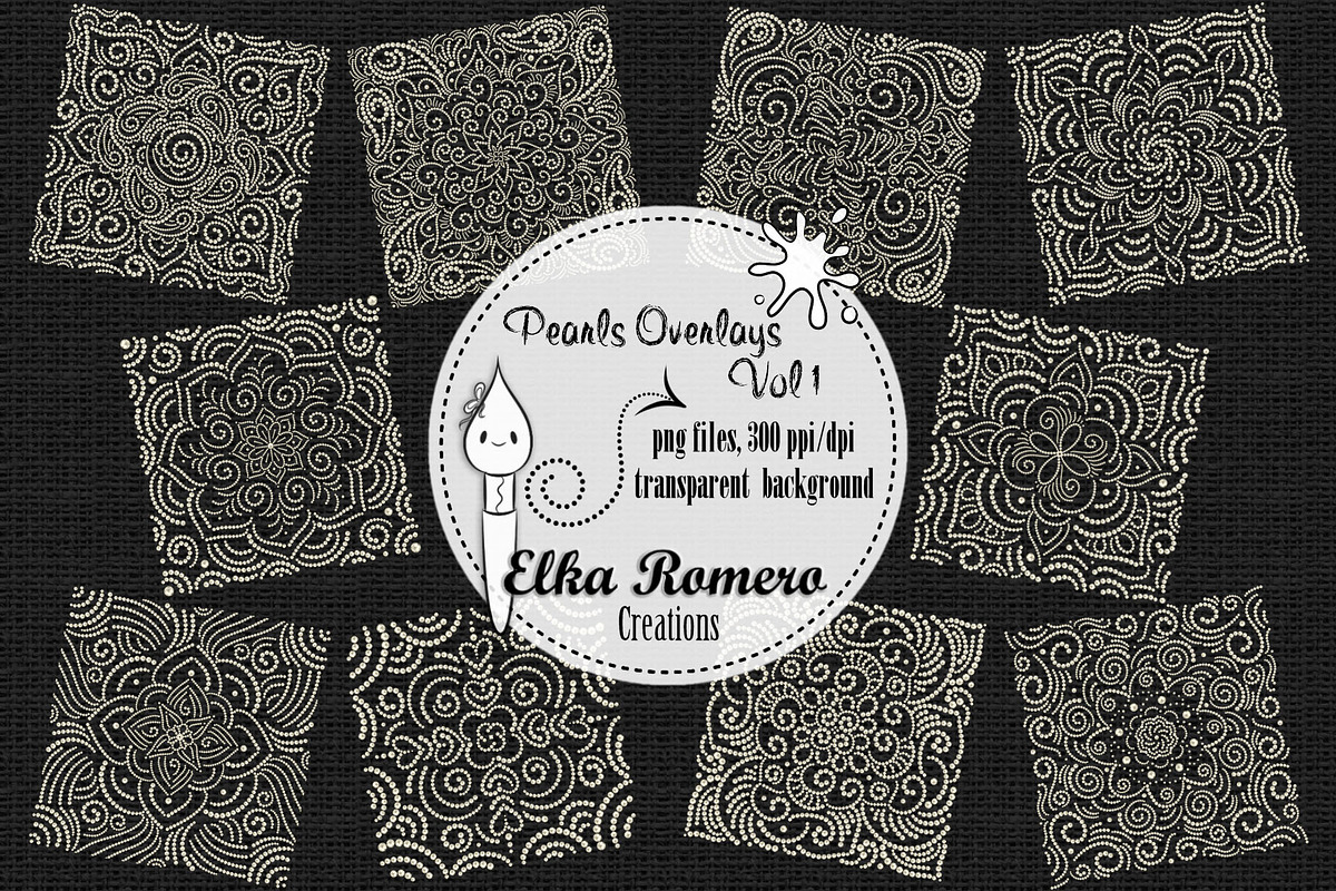 Pearls Overlays - Vol 1, a Graphic by Elka Romero Creations (Photo 2 of 7)