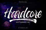 Hardcore | Hand Brush Font, a Script Font by Muntab_Art (Thumbnail 1 of 9)