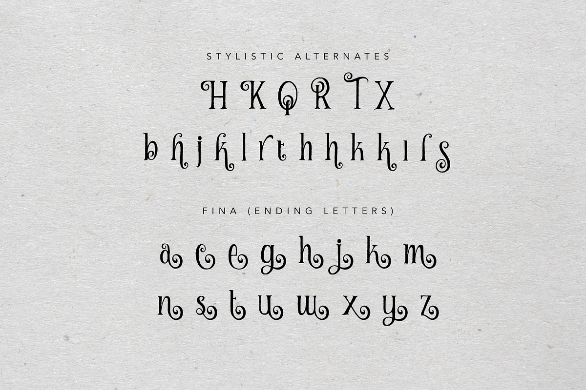 Curely Pro fancy cute lettering font, a Serif Font by Konstantine Studio (Photo 10 of 11)