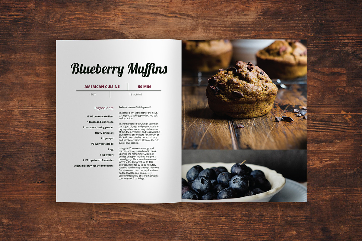 Modeno - A Modern Cookbook Template, a Brochure Template by Prixel Creative (Photo 6 of 18)