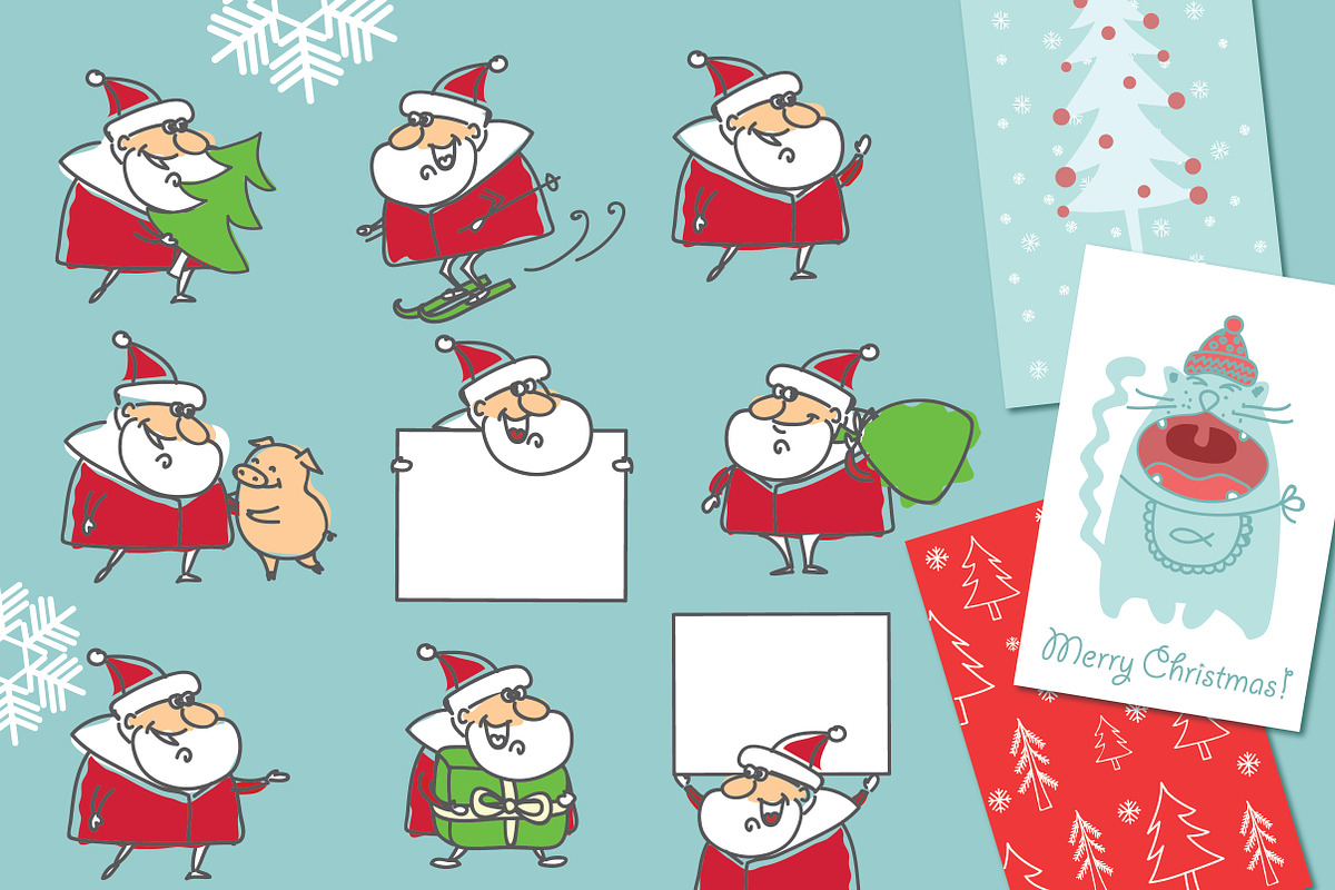 Christmas bundle, a Decorative Illustration by Virinaflora (Photo 2 of 4)