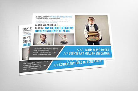 Kids School Postcard Templates, a Card Template by graphicforest