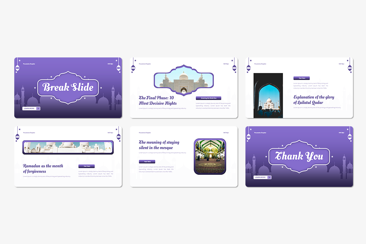 Ramadhan Kareem - Keynote Template, a Presentation Template by QR Design Studio (Photo 3 of 3)