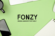 Fonzy Minimal Sans Serif Font Pack, a Sans Serif Font by Creativetacos (Thumbnail 1 of 6)