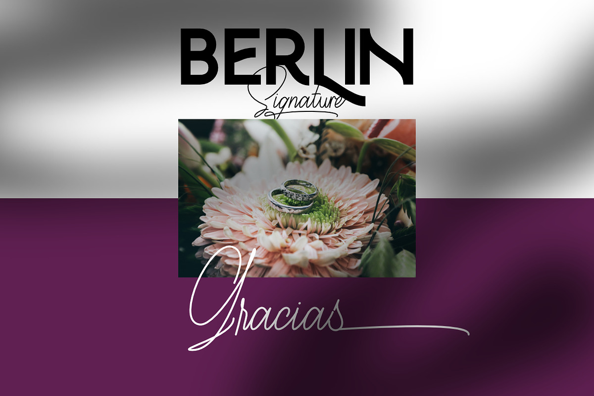 Berlin Modern Elegant Luxury font preview 3