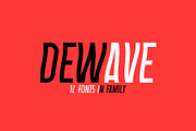 Dewave. Distorted Sans Serif family., a Sans Serif Font by Luxfont (Thumbnail 1 of 8)