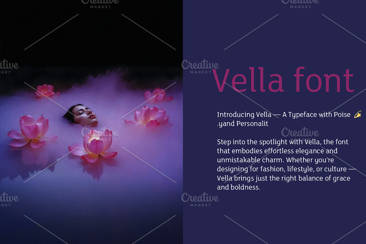 Vella font-Regular-0110-25, a Font by canve (Photo 2 of 2)