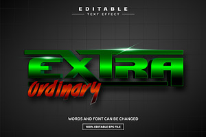 Extra Ordinary Editable Text Effect