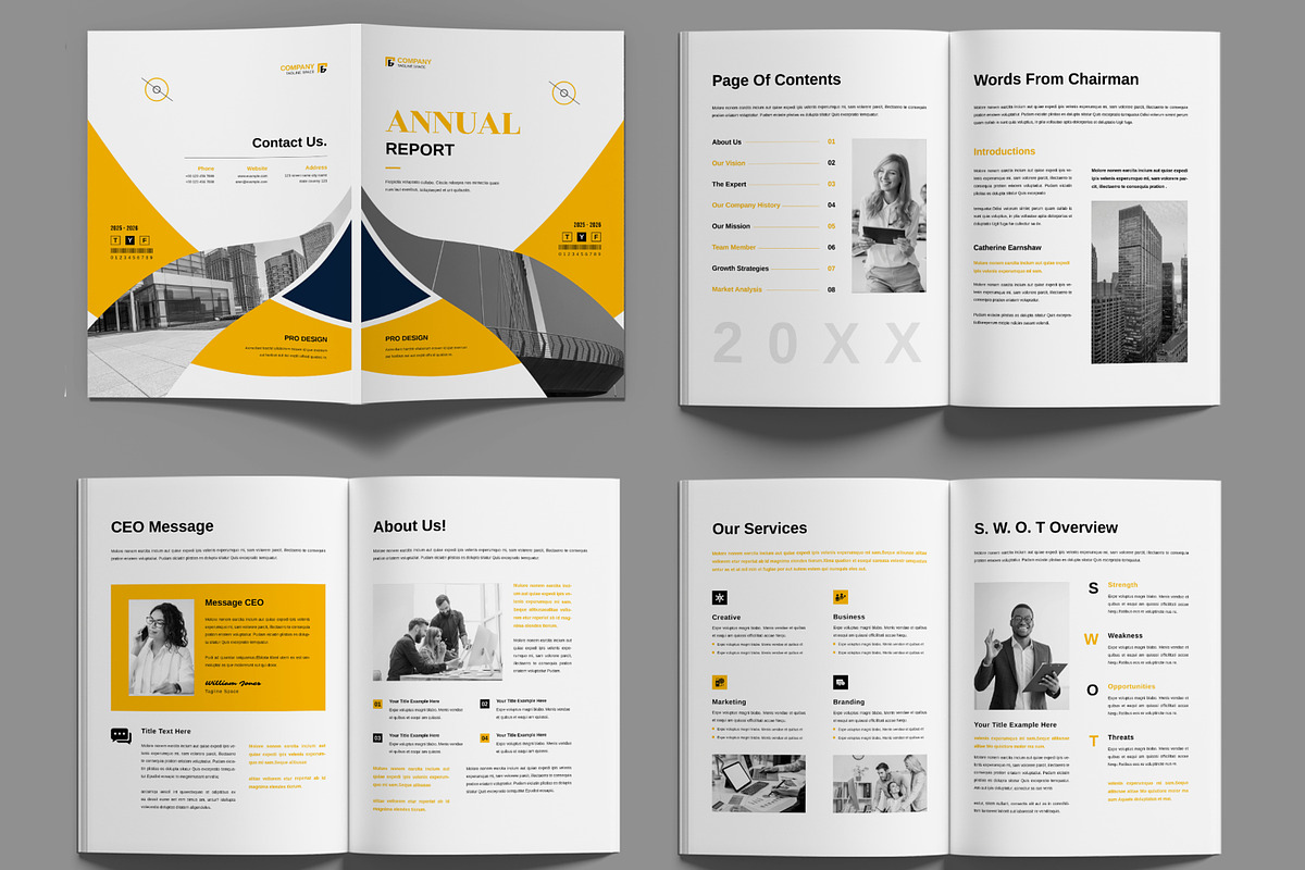 Annual Report Layout, a Brochure Template by MightyDesign (Photo 2 of 6)