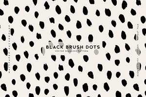 Black Brush Dots, a Wallpaper Graphic by MalyskaStudio