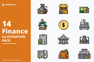 Finance vector illustration pack