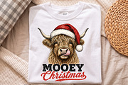 Mooey Christmas PNG,Christmas shirt, a Seasonal Illustration by Libby Wishes (Thumbnail 3 of 3)